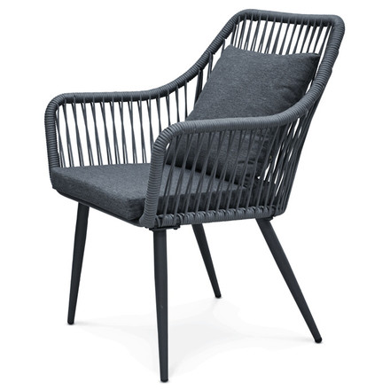 Zahradní set Autronic 1+2, solární podsvícení, kov, šedá, AZS-L1314 GREY (2)