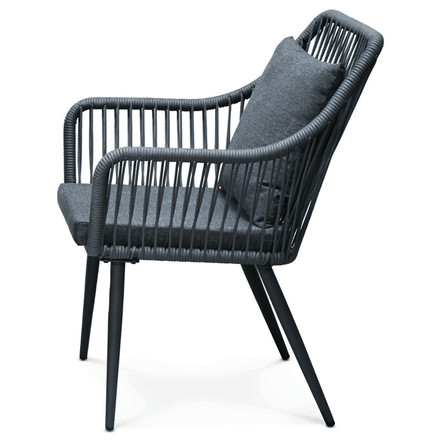 Zahradní set Autronic 1+2, solární podsvícení, kov, šedá, AZS-L1314 GREY (4)