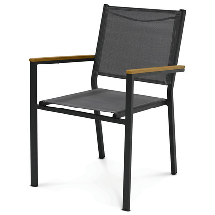 Zahradní židle Autronic kov, síťovina, šedá, AZC-L1303 GREY