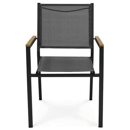 Zahradní židle Autronic kov, síťovina, šedá, AZC-L1303 GREY (2)