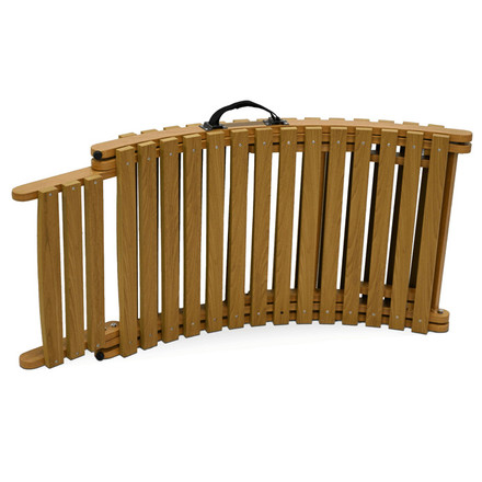 Zahradní lehátko Autronic 54x192x68cm, hliník, přírodní, AZL-L1301 NAT (3)