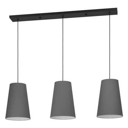Závěsné svítidlo Eglo (390136) PETROSA E27, 3X40W černá-šedá