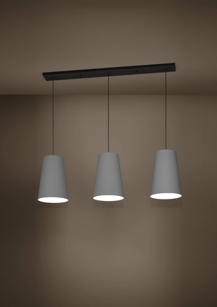 Závěsné svítidlo Eglo (390136) PETROSA E27, 3X40W černá-šedá (1)