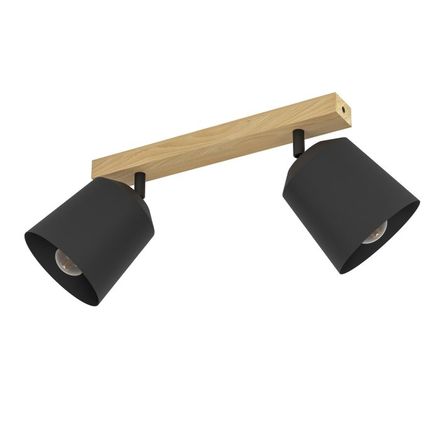 Stropní bodové svítidlo Eglo (900432) COTORRO E27 2x 25W dřevo -kov