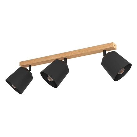 Stropní bodové svítidlo Eglo (900433) COTORRO E27 3x 25W dřevo -kov