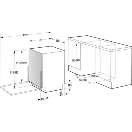 Vestavná myčka nádobí Gorenje GV663A66 (5)