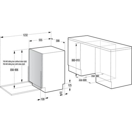 Vestavná myčka nádobí Gorenje GV663A65XXL (6)