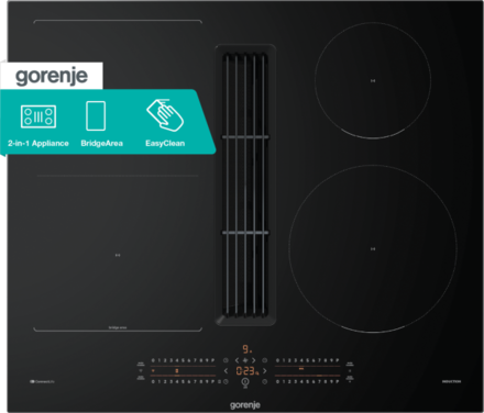 Indukční deska s integrovaným odsavačem par Gorenje GEH6432BSCWF