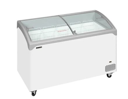 Pultová mraznička prosklené oblé víko Tefcold NIC402SCEB