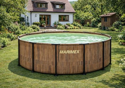 Zahrdní bazén Marimex Florida 4,57x1,32 m se skimmerem - motiv TEAK (3)