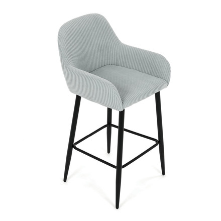 Barová židle Autronic modrá, látka,AUB-V4009 BLUE6 (9)