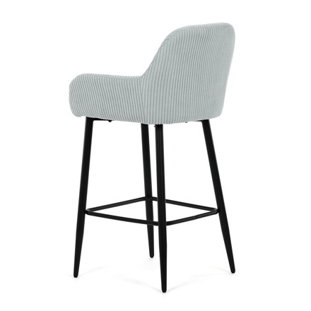 Barová židle Autronic modrá, látka,AUB-V4009 BLUE6 (4)