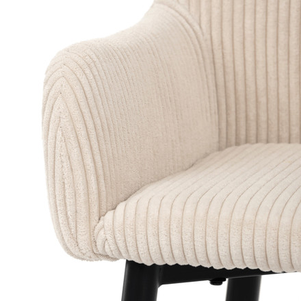 Barová židle Autronic béžová, látka,AUB-V4009 CRM6 (10)