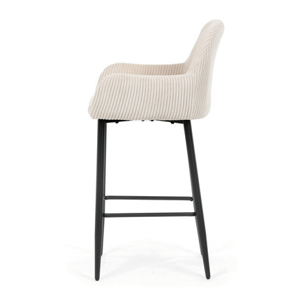 Barová židle Autronic béžová, látka,AUB-V4009 CRM6 (3)