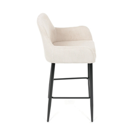 Barová židle Autronic béžová, látka,AUB-V4009 CRM6 (8)