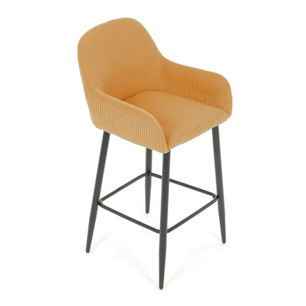 Barová židle Autronic žlutá, látka,AUB-V4009 YEL6 (9)