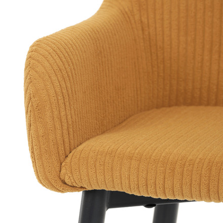 Barová židle Autronic žlutá, látka,AUB-V4009 YEL6 (10)