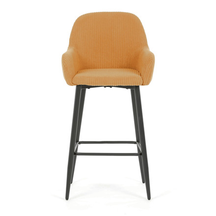 Barová židle Autronic žlutá, látka,AUB-V4009 YEL6 (2)