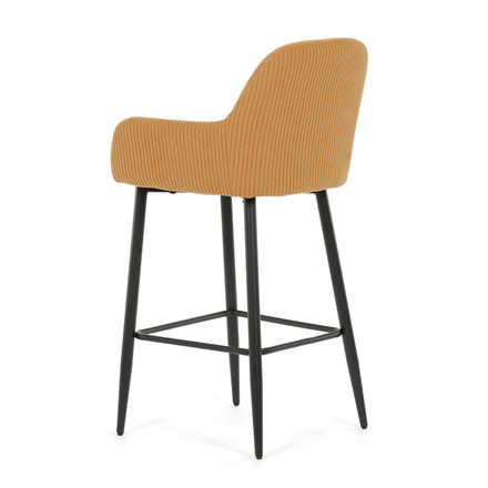 Barová židle Autronic žlutá, látka,AUB-V4009 YEL6 (4)