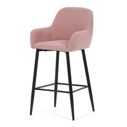 Barová židle Autronic růžová, látka,AUB-V4009 PINK6