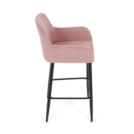 Barová židle Autronic růžová, látka,AUB-V4009 PINK6 (8)
