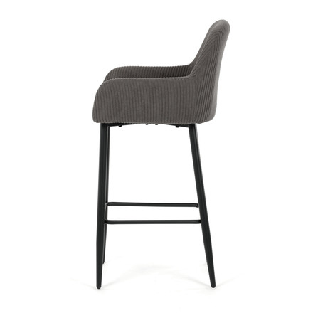 Barová židle Autronic šedá, látka,AUB-V4009 GREY6 (3)