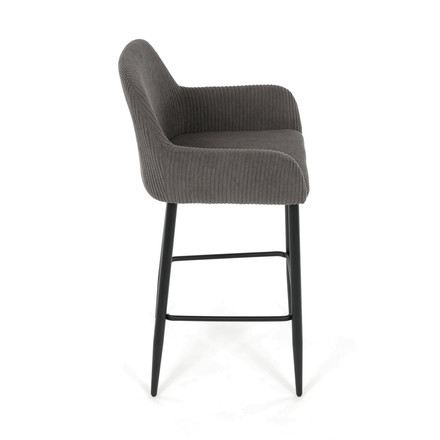 Barová židle Autronic šedá, látka,AUB-V4009 GREY6 (8)