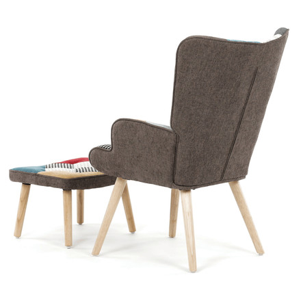 Křeslo Autronic ušák, vícebarevná, látka, AK-305B PW2 (4)