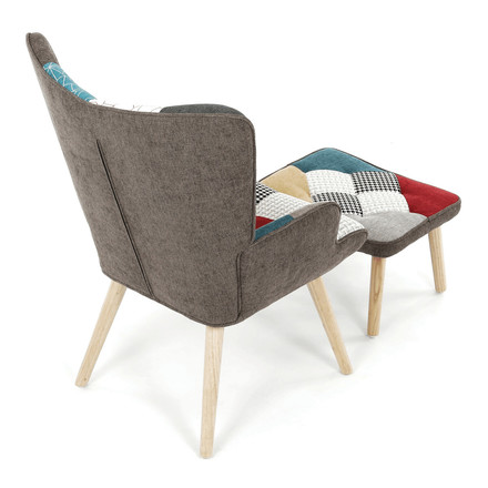 Křeslo Autronic ušák, vícebarevná, látka, AK-305B PW2 (7)