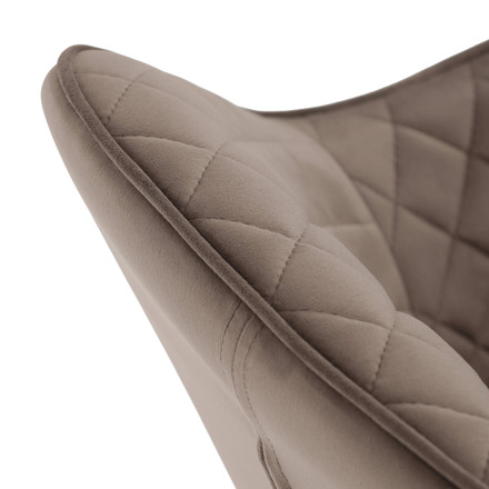 Moderní jídelní židle Autronic hnědá, sametová látka, DCH-425 BR4 (11)