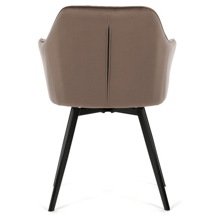 Moderní jídelní židle Autronic hnědá, sametová látka, DCH-425 BR4 (5)