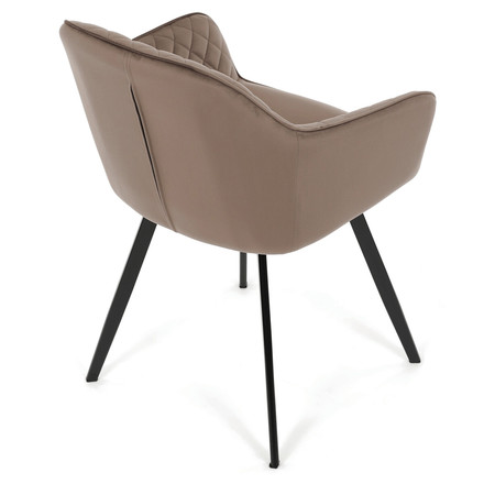 Moderní jídelní židle Autronic hnědá, sametová látka, DCH-425 BR4 (7)