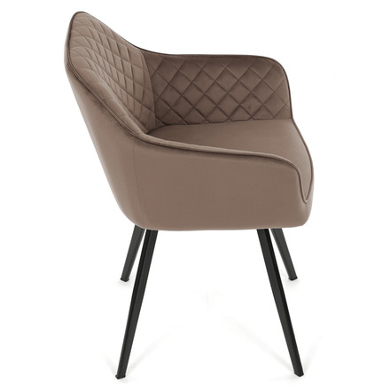 Moderní jídelní židle Autronic hnědá, sametová látka, DCH-425 BR4 (8)