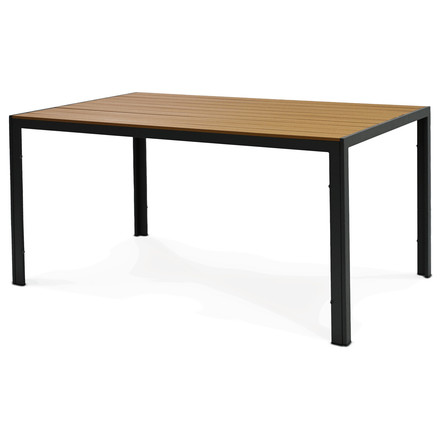 Zahradní stůl Autronic 150x90cm, kov, polywood, šedá, AZT-L1303 GREY