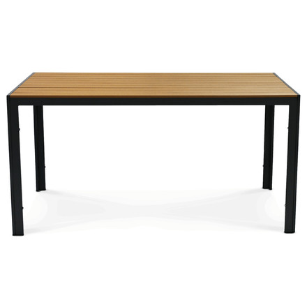 Zahradní stůl Autronic 150x90cm, kov, polywood, šedá, AZT-L1303 GREY (2)