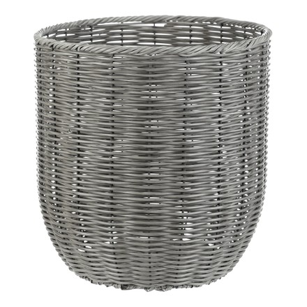 Obal z umělého ratanu Autronic kovová konstrukce, šedý, cena za sadu 3 ks (PLA109 GREY) (1)