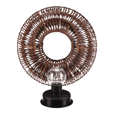 Lucerna Autronic umělý ratan, kulatá, LED osvětl., vel. M, tmavě hnědá (PLA101-M) (7)