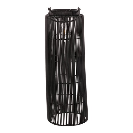 Lucerna Autronic umělý ratan, sloupcová, LED osvětl., vel. L, šedo-černá (PLA106-L) (1)