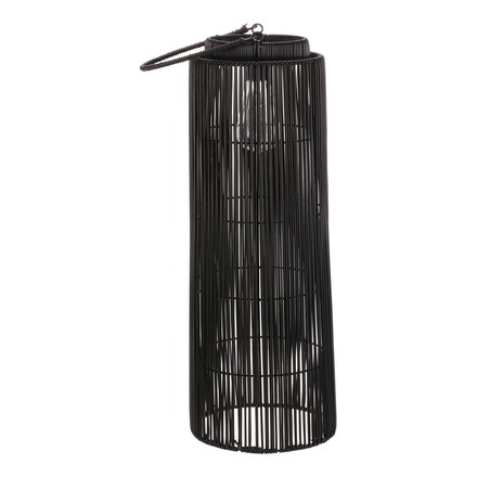 Lucerna Autronic umělý ratan, sloupcová, LED osvětl., vel. L, šedo-černá (PLA106-L) (2)