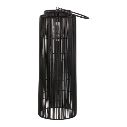 Lucerna Autronic umělý ratan, sloupcová, LED osvětl., vel. L, šedo-černá (PLA106-L) (4)