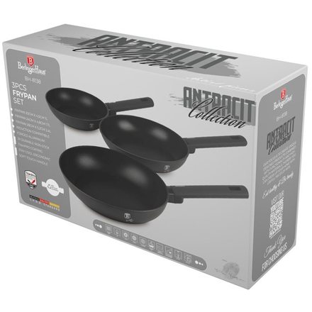 Sada pánví s titanovým povrchem Berlingerhaus BH-8138 3 ks Antracit Collection (6)