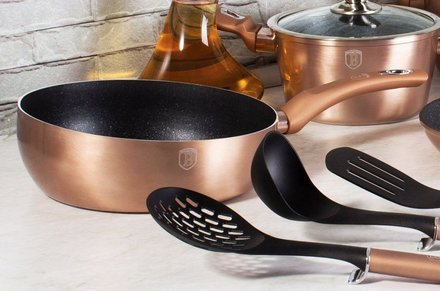 Pánev prohazovací Berlingerhaus BH-1522 26 cm Rosegold Metallic Line (4)