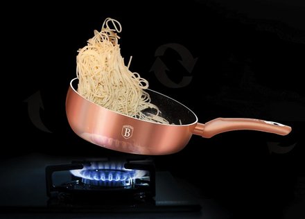 Pánev prohazovací Berlingerhaus BH-1522 26 cm Rosegold Metallic Line (5)