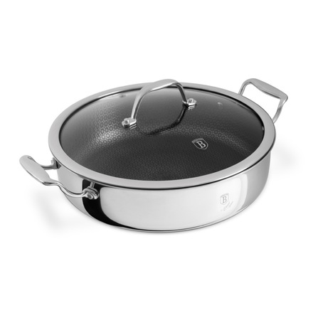 Kastrol Berlingerhaus BH-8515 nerezový s nepřilnavým povrchem a poklicí 28 cm Eternal Collection