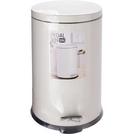 Odpadkový koš Excellent KO-C88000100 pedálový 2 ks 20 a 5 l krémová (4)