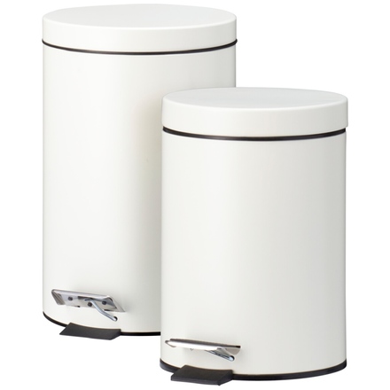 Odpadkový koš Excellent KO-C88000070 pedálový 12 a 3 l krémová