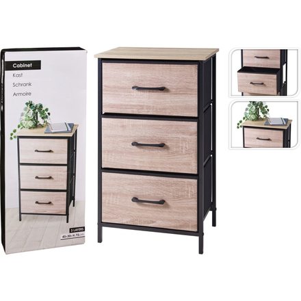 Regál kovový Excellent KO-BA3000020 se 3 zásuvkami 45 x 30 x 75 cm (2)