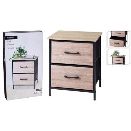 Regál kovový Excellent KO-BA3000010 se 2 zásuvkami 45 x 30 x 54 cm (2)