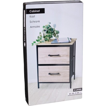 Regál kovový Excellent KO-BA3000010 se 2 zásuvkami 45 x 30 x 54 cm (3)