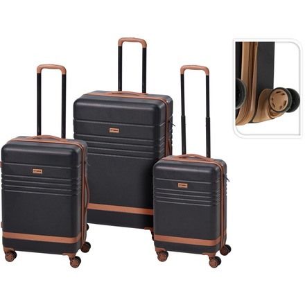 Sada cestovních kufrů Proworld KO-FB5000480 3 ks černá (4)